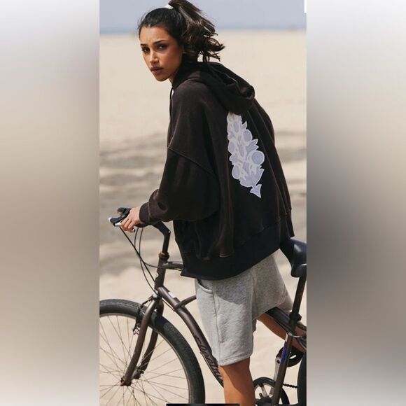 Free People Tops - Free People Sprint To The Finish Logo Hoodie